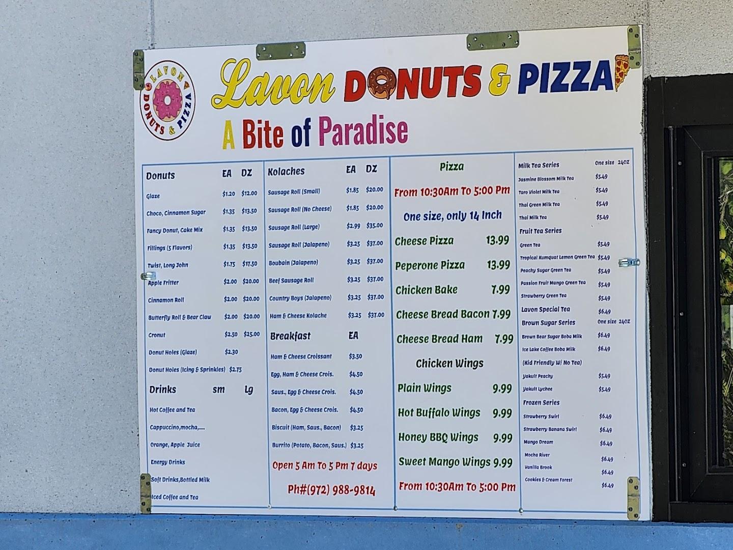 Lavon Donuts & Pizza