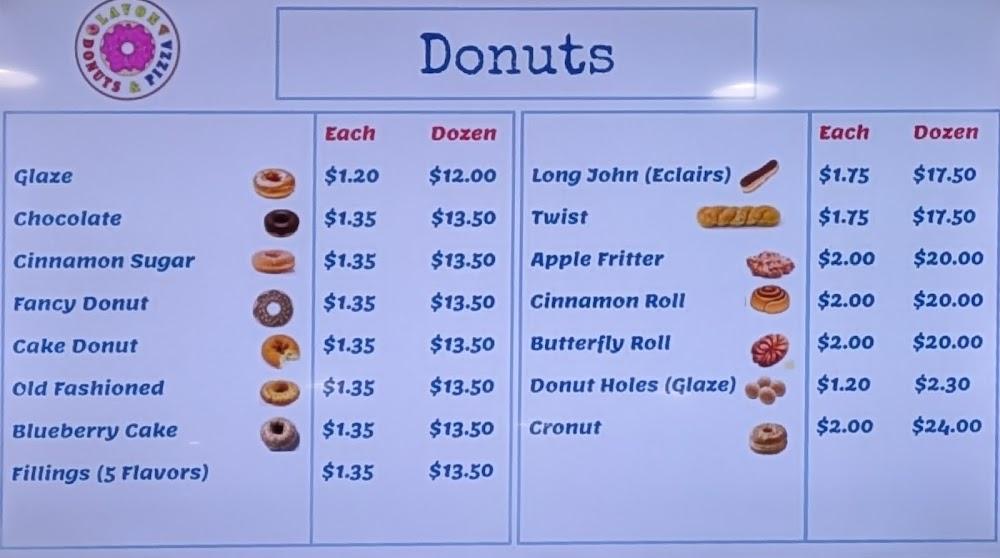 Lavon Donuts & Pizza Menu image 2